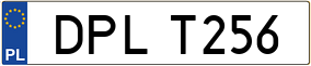 Trailer License Plate